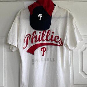 Combo Phillies Shirt and Baseball Cap